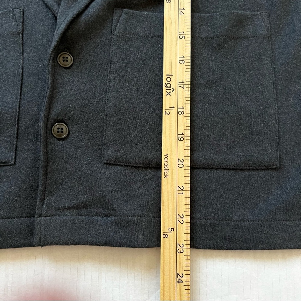 Pact Airplane Relaxed Blazer Organic Cotton Charcoal Heather Gray XS NWOT - Picture 15 of 16